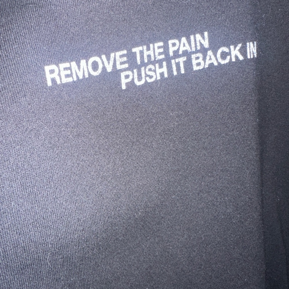 Black Minimalist Logo Sweatshirt Hoodie - Picture 2 of 4